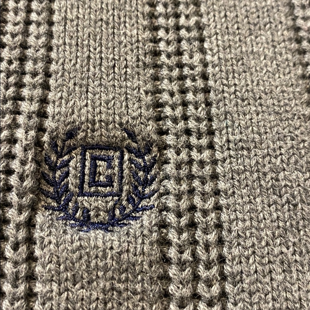 Chaps Grey Ribbed Knit Sweater - Picture 3 of 7